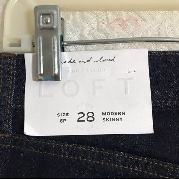 Ann Taylor Loft Blue Modern Skinny 28/6 P - Picture 6 of 9